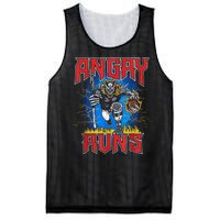 Angry Runs Good Morning Mesh Reversible Basketball Jersey Tank