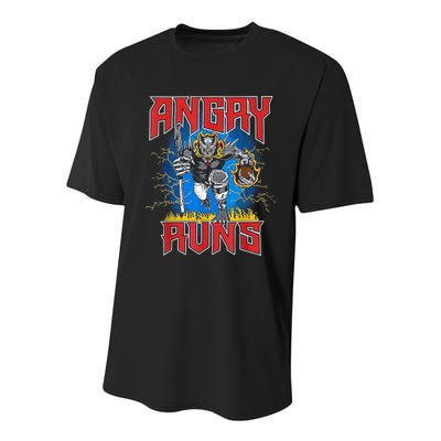 Angry Runs Good Morning Youth Performance Sprint T-Shirt