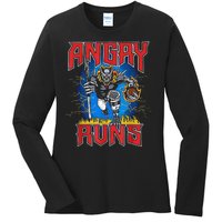 Angry Runs Good Morning Ladies Long Sleeve Shirt