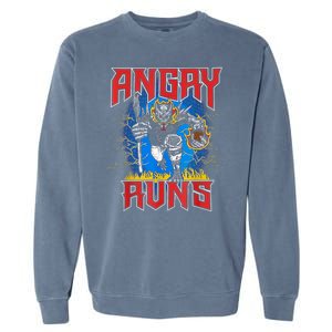 Angry Runs Good Morning Garment-Dyed Sweatshirt