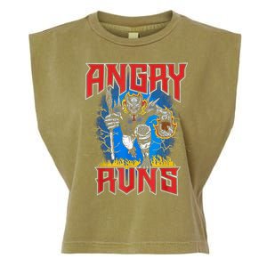 Angry Runs Good Morning Garment-Dyed Women's Muscle Tee