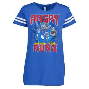 Angry Runs Good Morning Enza Ladies Jersey Football T-Shirt