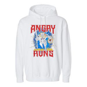 Angry Runs Good Morning Garment-Dyed Fleece Hoodie