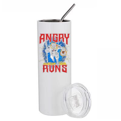 Angry Runs Good Morning Stainless Steel Tumbler