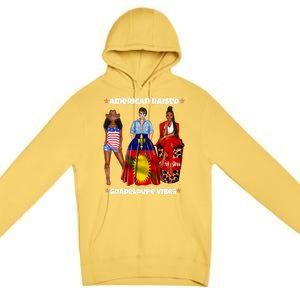 American Raised Guadeloupe Vibes Born In South America Dna Gift Premium Pullover Hoodie