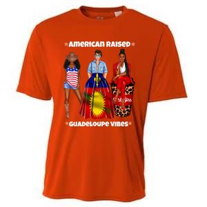 American Raised Guadeloupe Vibes Born In South America Dna Gift Cooling Performance Crew T-Shirt