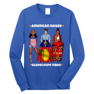 American Raised Guadeloupe Vibes Born In South America Dna Gift Long Sleeve Shirt