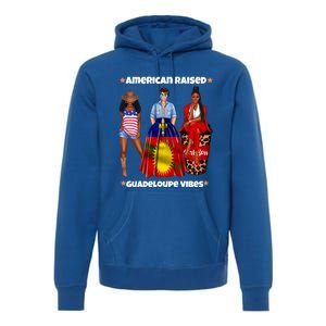 American Raised Guadeloupe Vibes Born In South America Dna Gift Premium Hoodie