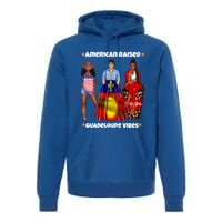 American Raised Guadeloupe Vibes Born In South America Dna Gift Premium Hoodie