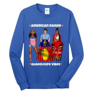 American Raised Guadeloupe Vibes Born In South America Dna Gift Tall Long Sleeve T-Shirt