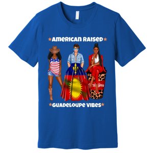 American Raised Guadeloupe Vibes Born In South America Dna Gift Premium T-Shirt