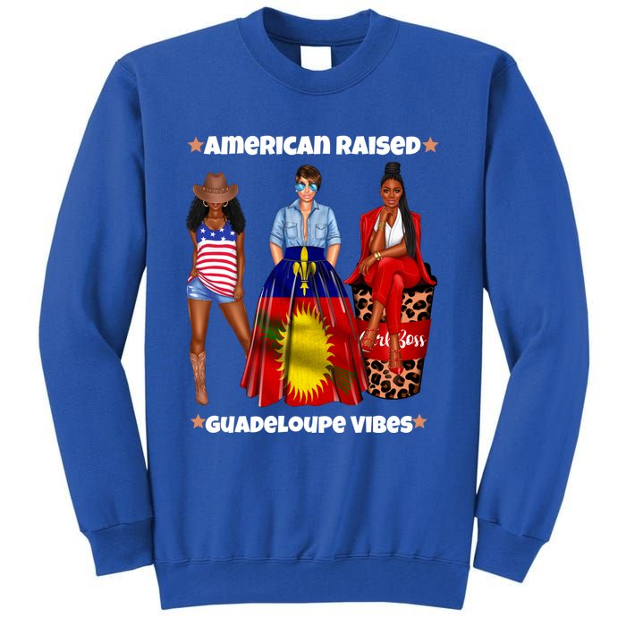 American Raised Guadeloupe Vibes Born In South America Dna Gift Tall Sweatshirt