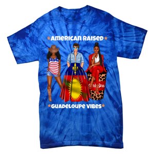 American Raised Guadeloupe Vibes Born In South America Dna Gift Tie-Dye T-Shirt