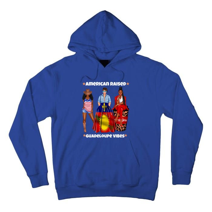 American Raised Guadeloupe Vibes Born In South America Dna Gift Tall Hoodie