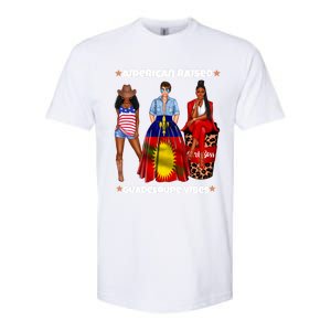 American Raised Guadeloupe Vibes Born In South America Dna Gift Softstyle CVC T-Shirt