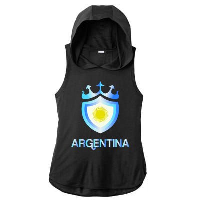 Argentina Ladies PosiCharge Tri-Blend Wicking Draft Hoodie Tank