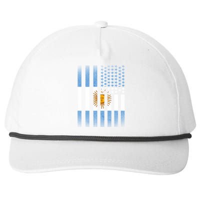 Argentina American Flag Snapback Five-Panel Rope Hat