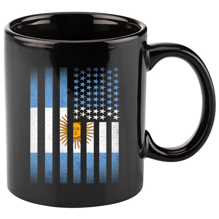 Argentina American Flag 11oz C Handle Ceramic Mug
