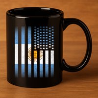 Argentina American Flag 11oz C Handle Ceramic Mug