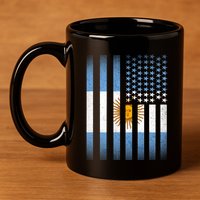 Argentina American Flag 11oz C Handle Ceramic Mug