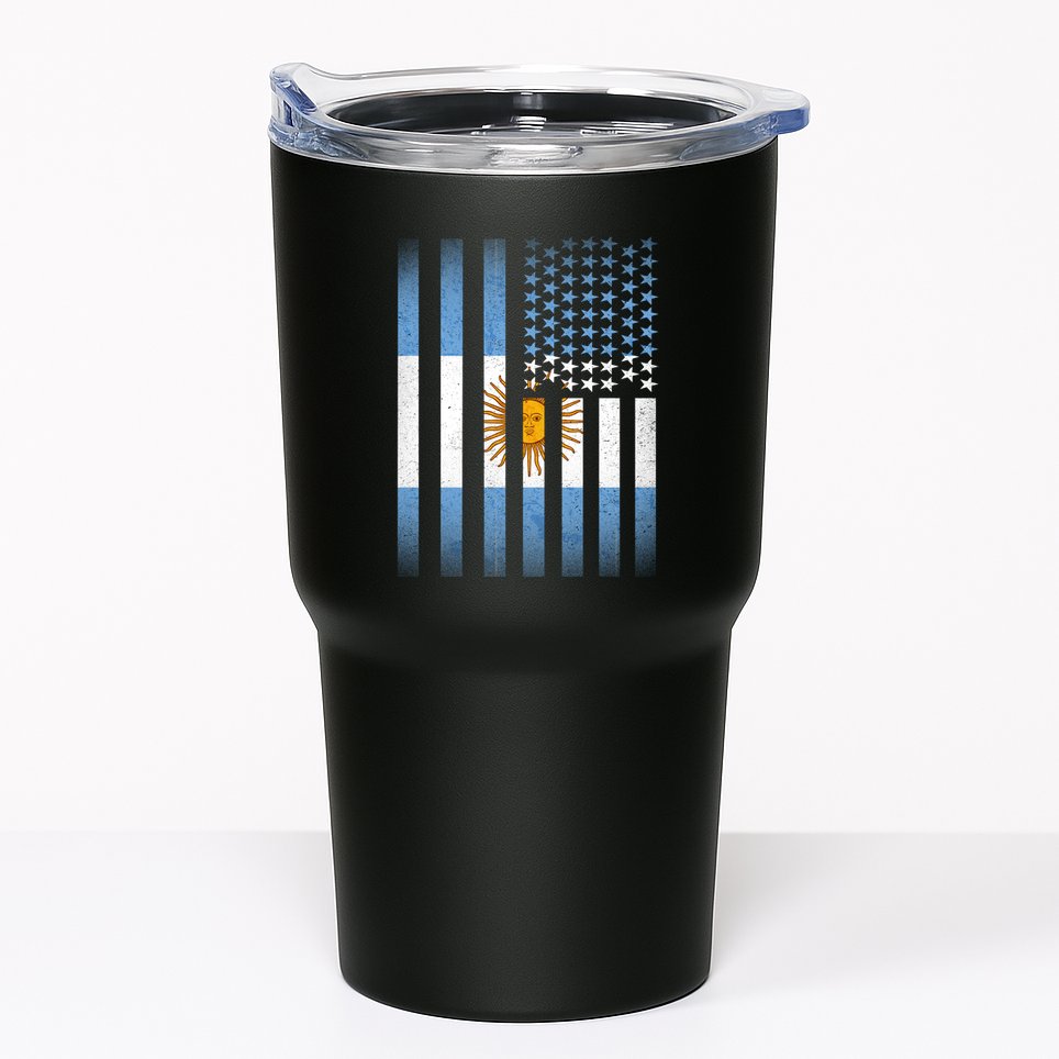 Argentina American Flag Tumbler