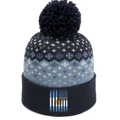 Argentina American Flag The Baniff Cuffed Pom Beanie