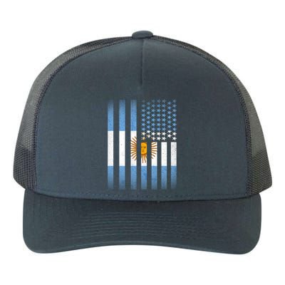 Argentina American Flag Yupoong Adult 5-Panel Trucker Hat