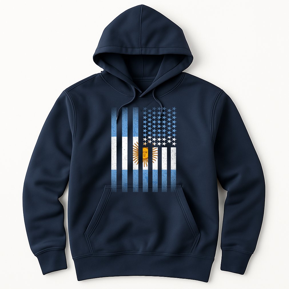 Argentina American Flag Hoodie