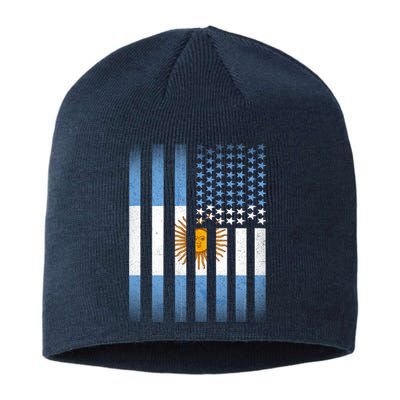 Argentina American Flag Sustainable Beanie