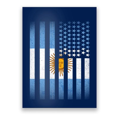 Argentina American Flag Poster