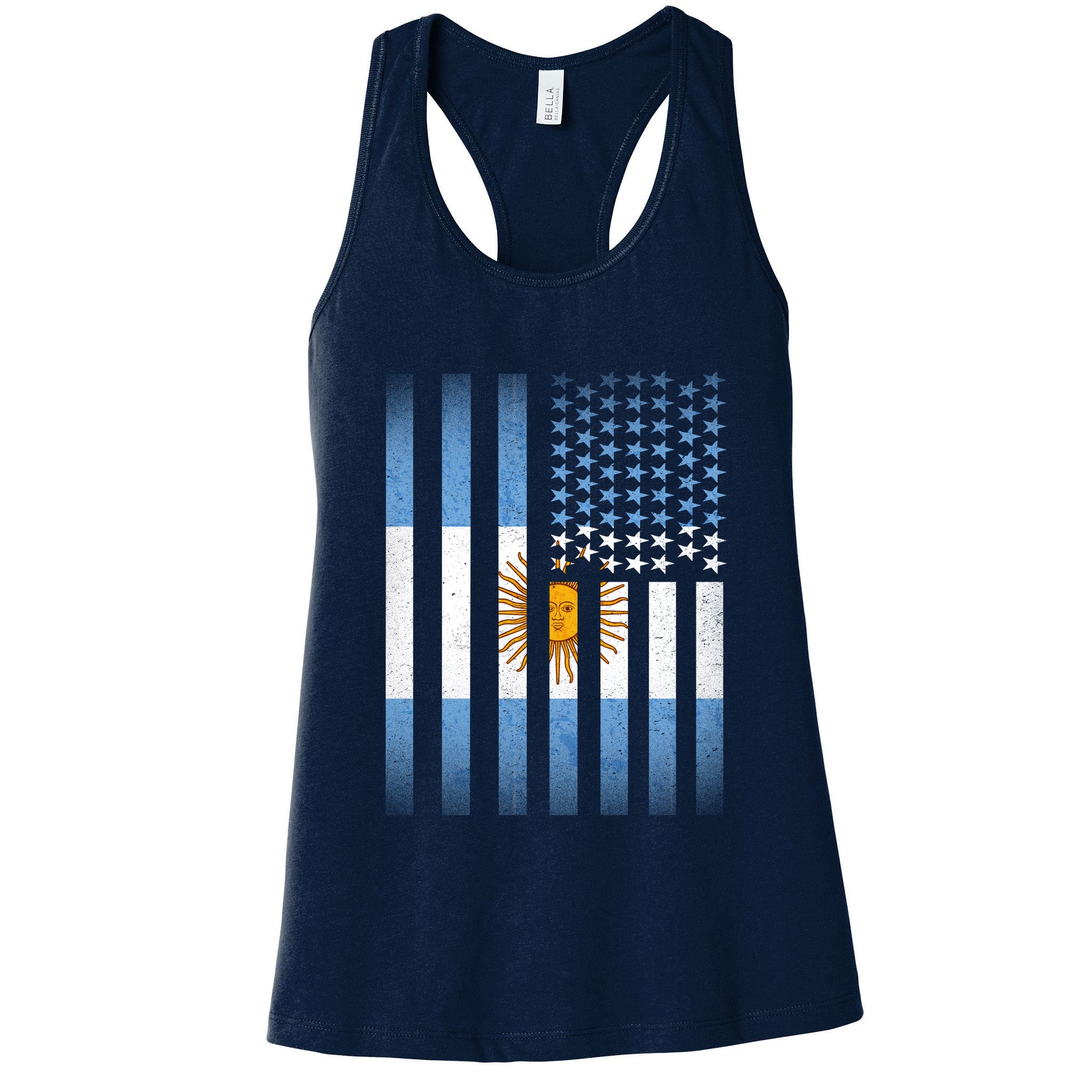 Argentina American Flag Womens Tank Top