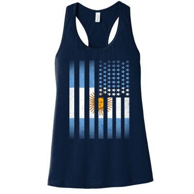 Argentina American Flag Women's Racerback Tank