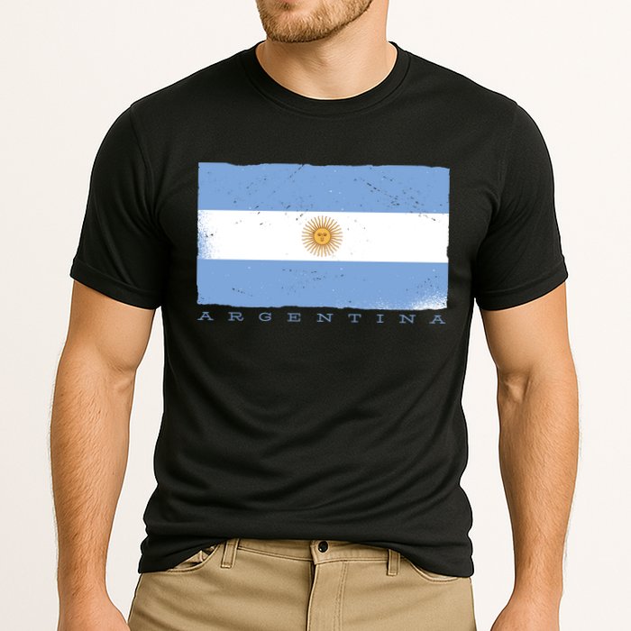 Argentina Flag Cooling Performance Crew T-Shirt