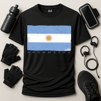 Argentina Flag Cooling Performance Crew T-Shirt