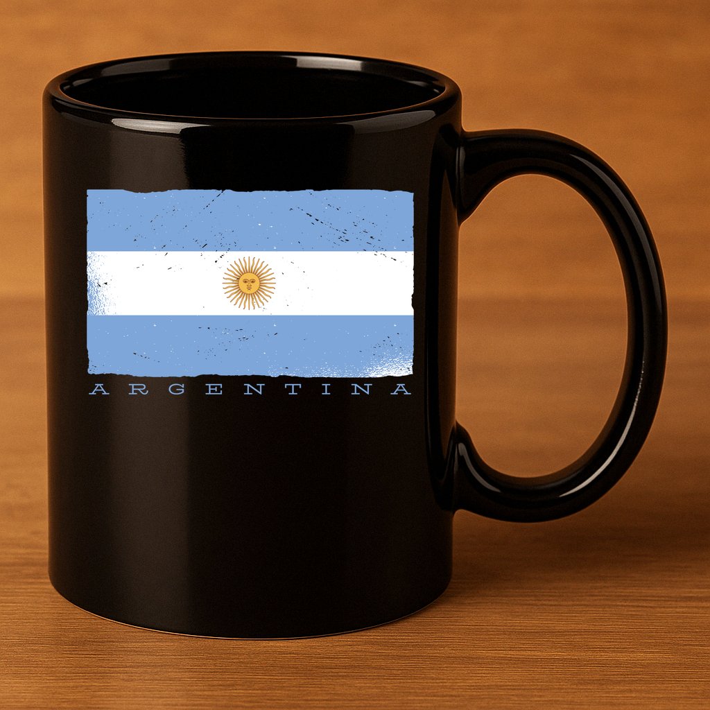 Argentina Flag 11oz C Handle Ceramic Mug