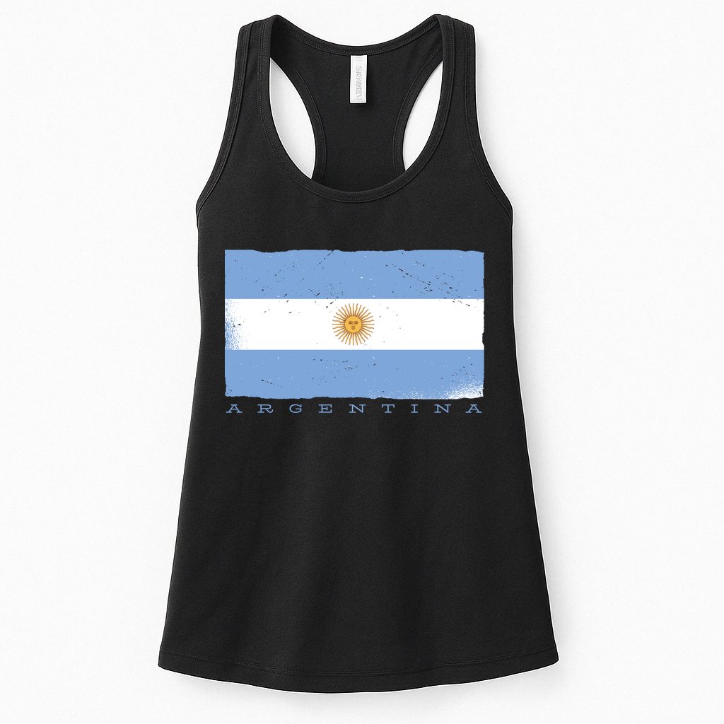 Argentina Flag Womens Tank Top