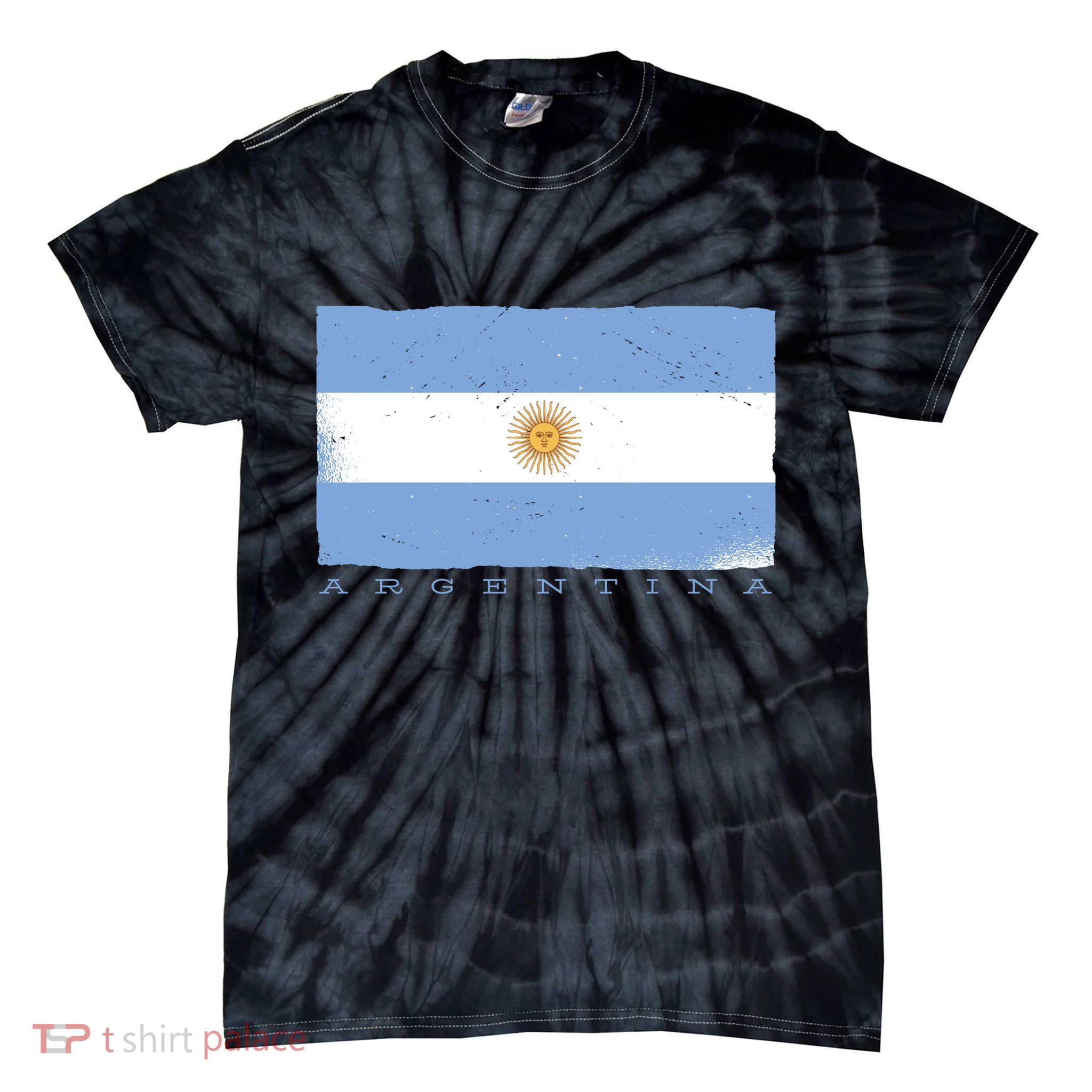 Argentina Flag Tie-Dye T-Shirt