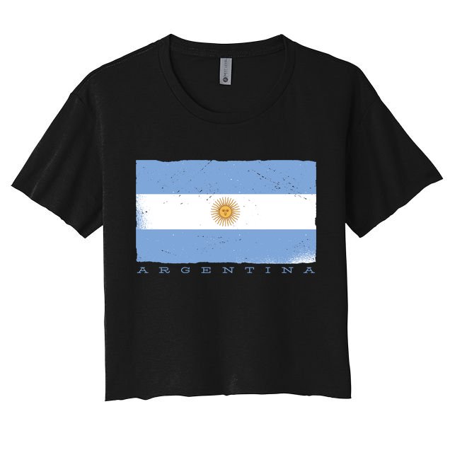 Argentina Flag Crop Top