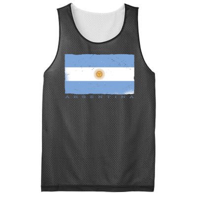 Argentina Flag Mesh Reversible Basketball Jersey Tank