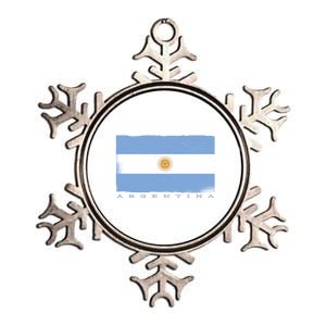 Argentina Flag Metallic Star Ornament