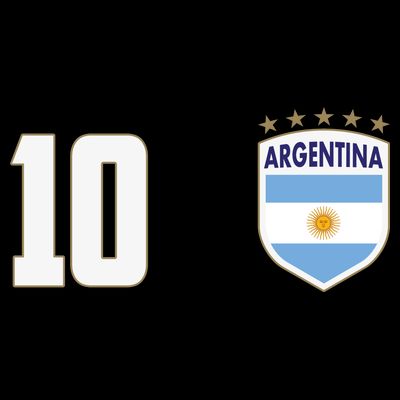 Argentina Flag Shield Logo Soccer World Cup T-Shirt