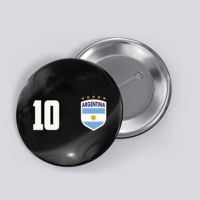 Argentina Flag Shield Logo Soccer World Cup Button