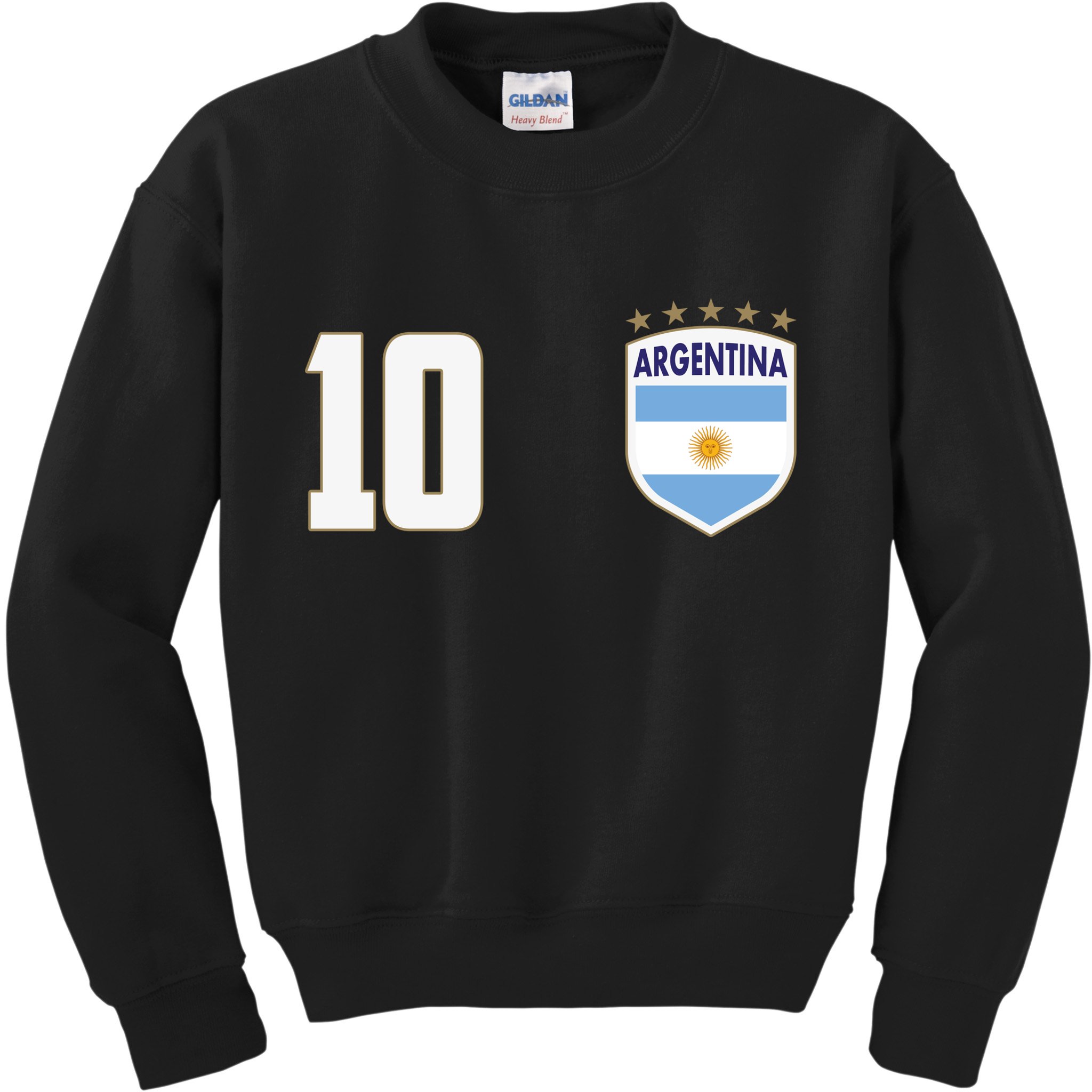 Argentina Flag Shield Logo Soccer World Cup Kids Sweatshirt