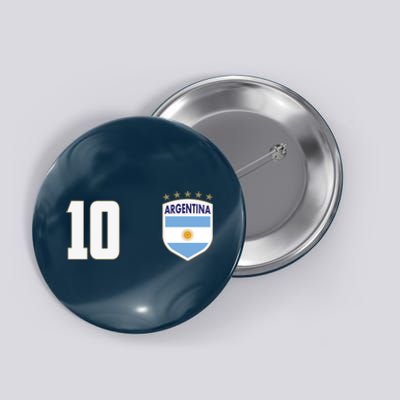 Argentina Flag Shield Logo Soccer World Cup Button