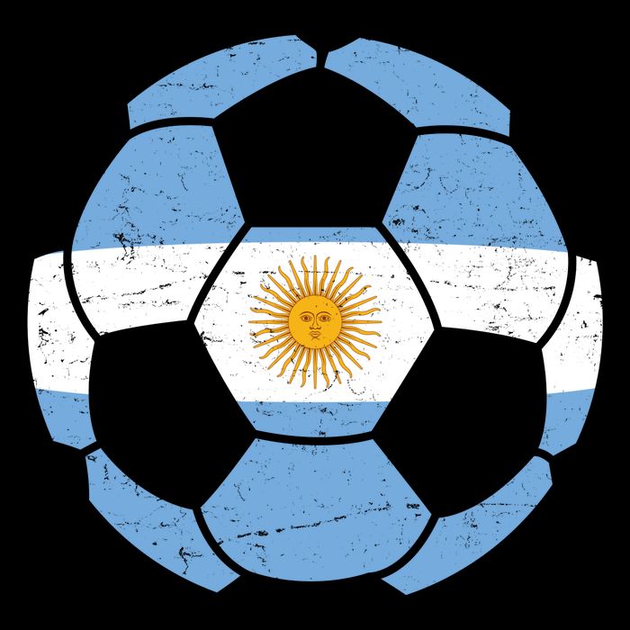 Argentina Flag Soccer Team Ball Futball Button