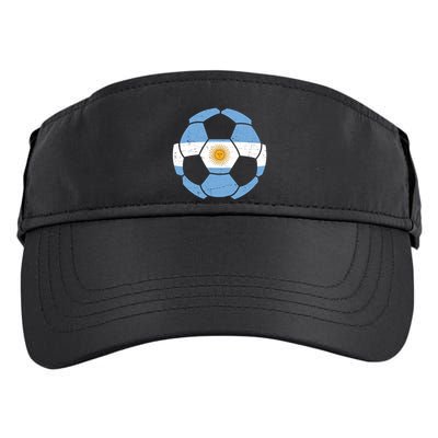 Argentina Flag Soccer Team Ball Futball Adult Drive Performance Visor