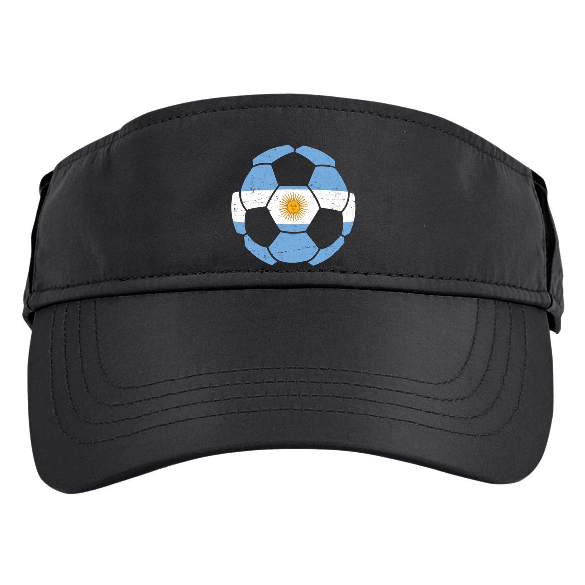 Argentina Flag Soccer Team Ball Futball Adult Drive Performance Visor