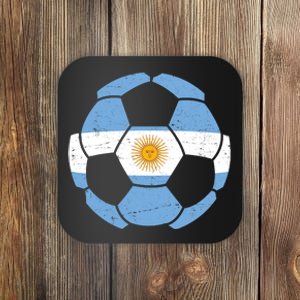 Argentina Flag Soccer Team Ball Futball Coaster