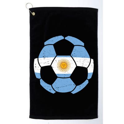 Argentina Flag Soccer Team Ball Futball Golf Towel