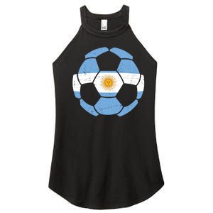 Argentina Flag Soccer Team Ball Futball Women's Perfect Tri Rocker Tank